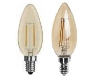 led filament kaars goud